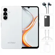 Teléfono HotWav A36, 3GB Ram, 128GB Almacenamiento, Con Cover, Mica y Audífonos - Blanco - Img 57664789