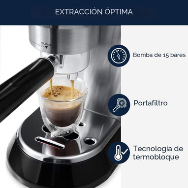 Cafetera Delonghi Mod. DEDICA (EC685M) Máquina de expresso automática 15BAR 110V/60Hz DEPÓSITO DE AGUA Y BRAZO ESPUMANTE - Img 124671119