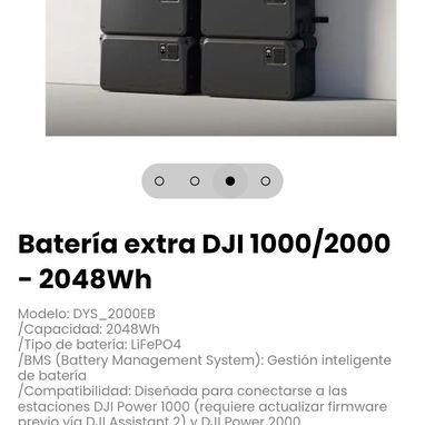 Batería extra DJI 1000/2000 - 2048Wh Modelo: DYS_2000EB - 3/4