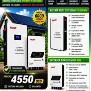 Inversor + Batería MUST integrados en un solo sistema TODO EN UNO — 6 kW + 15 kWh - Img 56968957