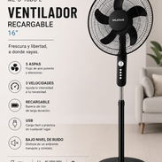 🌀 Ventilador Recargable MILEXUS 16" - Img 56574873