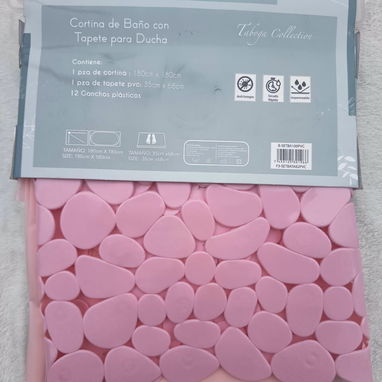 Set de cortina para ducha+ tapete - 3/3