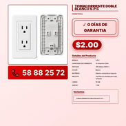 TOMACORRIENTE DOBLE BLANCO S.P.C VPT -0011 - Img 57870480