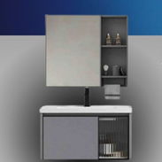 Set Aqua Plus Set de accesorios de cerámica Juego de baño Inodoros Monolítico Válvula de desagüe Lavabo Muebles de bañ - Img 57367402