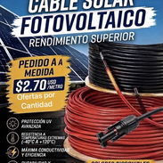 Cable fotovoltaico cobre estañado y conectores mc4 - Img 58053902