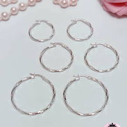 Argollas de Plata S925. LM joyería. El precio varía según el modelo - Img 51544421