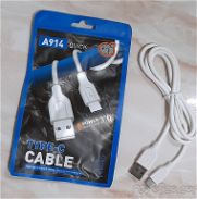 Cables con carga rápida y datos para iPhone, Tipo C y V8 de un metro de largo - Img 45957994