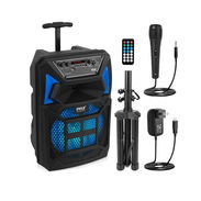 Pyle Altavoz PA Bluetooth portátil 400W - Bocina Karaoke con Micrófono 🌐 - Img 56741632