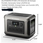 ⚡ ALLPOWERS R1500 LITE 🔋1056 Wh Capacidad LiFePO4 ✅ 1600 W Potencia Nominal 🧾 Garantía 7 días 🚛 Transporte x costo - Img 57331917
