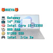 LAPTOP 🎁NUEVA🎁📦CAJA, Gateway (GWTC51427-BK), 14" FHD IPS Tactil, Intel Core i5-1235U, 8GB RAM, Iris Xe, 512GB SSD - Img 55619039