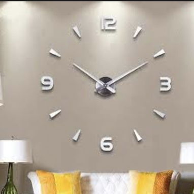 Reloj de pared 3d efecto espejo 120 cm de diámetro color 25 USD - 2/2