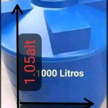 Tanques plásticos azules y enrrejados blancos - Img 123666622