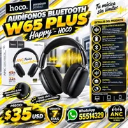 Audífonos Bluetooth W65 Plus Happy - HOCO, Nuevo en Caja con Factura y Garantía. Variedad de Artículos de Tecnología - Img 57591046