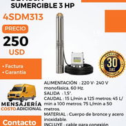BOMBA DE AGUA SUMERGIBLE 3HP - Img 55713191