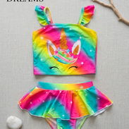 Bikini niña Conjunto de Baño Dos Piezas "Rainbow Dreams" | Edición Unicornio Mágico 5-6años - Img 55650501