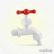 Llave de Agua PVC 1/2" Rosca Manguera — Venta por Caja 300 unid — La Habana - Img 56188053