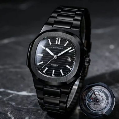 ⌚✨ Louis Poems Nautilus Pure Black ✨⌚ - Img 113872065