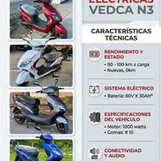 Moto eléctrica Vedca N3 1000w 60vx30ah 1650 usd - Img 57921643