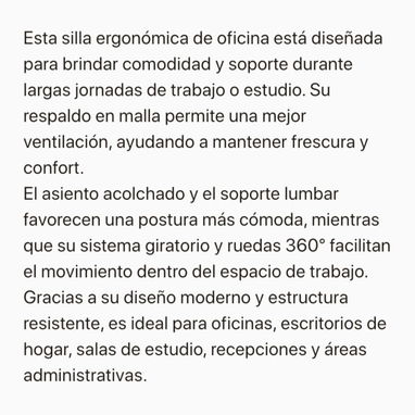 Silla con ruedas oficinas - 3/3