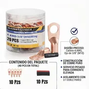 Kit de Conectores de Cobre 4 AWG - 3/8" (M10) - Haisstronica - Img 57152591