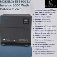 Todo en uno INFINISOLAR  3 kw en inversor y 7 kWh en batería  2400 usd  Domicilio adicional - Img 57809685