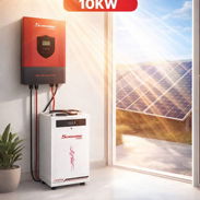Inversor de 10 kw con batería de 16 gangaaa - Img 55204007