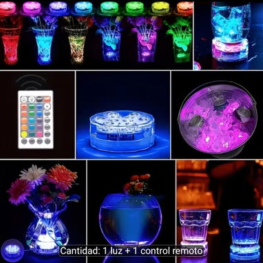 Set de 4 luces impermeables con control remoto - 3/4