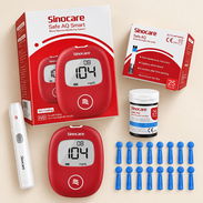 Medidor de glucosa Sinocare kit 50/50 con estuche y lancetero - Img 57875611