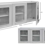 📢 Estantes aéreos para cocina con tres puertas con cristal. Importados - Img 55742151