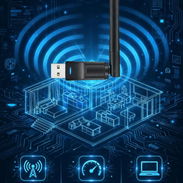 ADAPTADOR WIFI USB A LA VENTA. MENSAJERIA POR UN COSTO ADICIONAL - Img 57941200