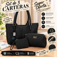 Bolso / cartera de mujer color negro - Img 57767128