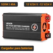 Cargador DC-DC VEVOR 520W 40A 12V/24V a 12V/24V Para Baterías LiFePO4 AGM GEL Automotriz Negro - Img 55915697