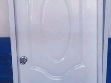 Puertas de metal cromado interiores y exteriores blancas y carmelitas - Img 66481612
