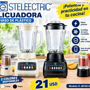 Licuadora Stelectric con vaso plástico y moledor de especies - Img 57856922