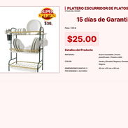 PLATERO ESCURRIDOR DE PLATOS VPT#-0248 - Img 55242873