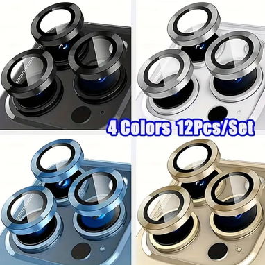 Aros independientes de aluminio y cristal para iphone de la serie 11 hasta la 14 completa! - Img 88928261
