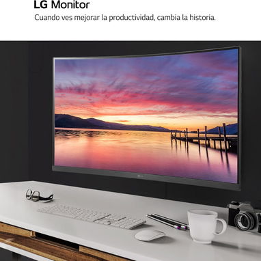 Monitor LG 32MR50C-B 32" FHD 5MS CURVO NEGRO HDMI X2 VGA REGULABLE *PRECIO: 250 USD* - Img 119643153