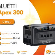 🔅BLUETTI-Apex 300-estación de energía portátil-batería portátil-power station-energía de respaldo-para apagones🔅 - Img 57305084