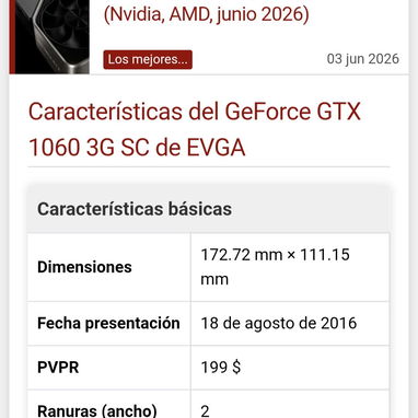 Tarjeta de Video Nvidia 1060 3GB Evga - Img 123041399