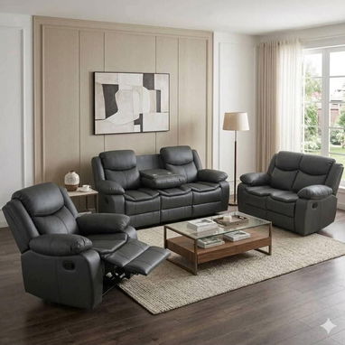 馃敄Juego de muebles 3+2+1 cuero de aire - Img 123828829
