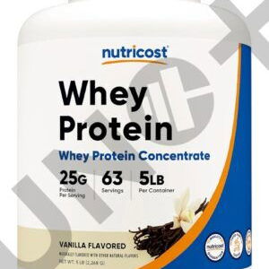 Whey Protein Nutricost 63 servicios 5Lb 25 gramos de proteína por servicio - Img 123073718