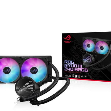 Disipación líquida Asus ROG Ryuo III 240 ARGB 240mm Intel AMD Liquid CPU Cooler - Black - Img 127722440