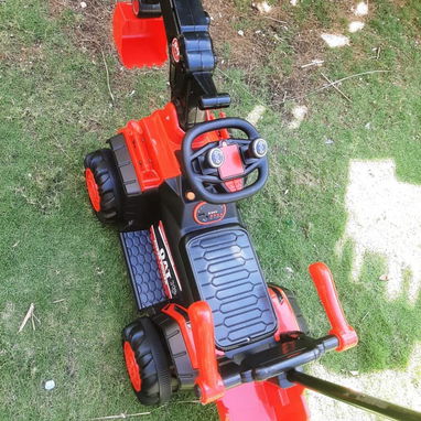 Carro eléctrico para niño, tipo grua con guía - 3/3