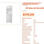 Dispensador de agua Royal con acabados de alta tecnología Royal pro hoy VPT#-0115 - Img 55665619