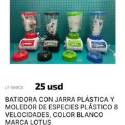 Batidora de jarra plastica y moledor de especie plastico - Img 55869562