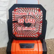 Ventilador recargable FS- F70 - Img 57897499
