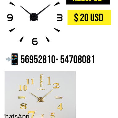 Relojes 3D Grandes de acrílico - Img 121961075