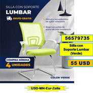 FG-721-P-FADIAR-Silla con soporte Lumbar Verde...55 USD...56579735...Compra Mínima 4 unidades....Envio Gratis - Img 57054948