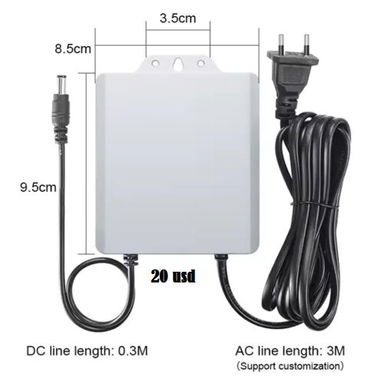 FUENTES DE PODER 12V CON SOPORTE DE BATERIAS (6HORAS) IDEAL PARA CAMARAS DE VIGILANCIA - 2/2