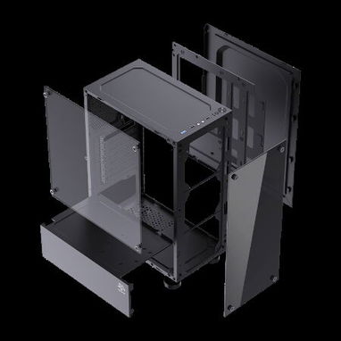 CHASIS CON CRISTAL TEMPLADO CS010 (NO INCLUYE FANES) - 2/2